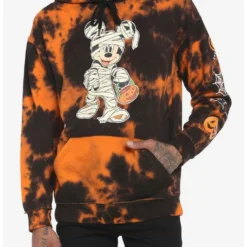 New ✔️ Our Universe Disney ❤️ Halloween Mickey Mouse Mummy Tie-Dye Hoodie 🔥
