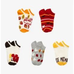 Wholesale 🥰 Disney Mickey Mouse Harvest No-Show Socks 5 Pair 😍