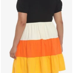 Best Pirce ✨ Her Universe Disney Halloween Candy Corn Collared Dress Plus Size ✔️ -Mickey Mouse Store 18319891 av2