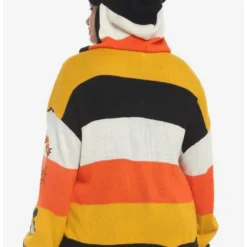 Hot Sale ⭐ Her Universe Disney Halloween Mickey Mouse Stripe Girls Hooded Cardigan Plus Size 🎁 -Mickey Mouse Store 18372435 av2