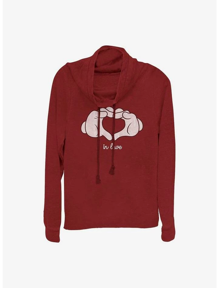 Promo π Disney Mickey Mouse Glove Heart π€© Girls Cowl Neck Long Sleeve Top β 1 Promo π Disney Mickey Mouse Glove Heart π€© Girls Cowl Neck Long Sleeve Top β