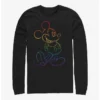 Outlet ❤️ Disney Mickey Mouse Big Pride Long-Sleeve T-Shirt 🔔