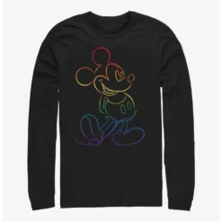 Outlet ❤️ Disney Mickey Mouse Big Pride Long-Sleeve T-Shirt 🔔