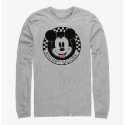 Coupon ⭐ Disney Mickey Mouse Checkered Long-Sleeve T-Shirt 😀