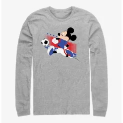 Buy 🛒 Disney Mickey Mouse Usa Kick Long-Sleeve T-Shirt 🔥