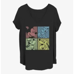 Best deal 🎉 Disney Mickey Mouse Fab Four Girls T-Shirt Plus Size 🔥