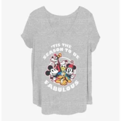 Buy 🎉 Disney Mickey Mouse Fabulous Holiday Girls T-Shirt Plus Size ❤️