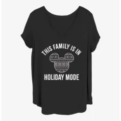 Outlet 😀 Disney Mickey Mouse Family Holiday Mode Girls T-Shirt Plus Size 👏