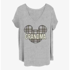Budget ❤️ Disney Mickey Mouse Grandma Holiday Patch 🌟 Girls T-Shirt Plus Size ⌛