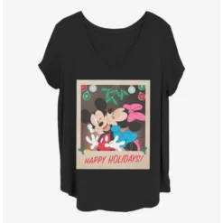 Best deal 🌟 Disney Mickey Mouse Holiday Polaroid Girls T-Shirt Plus Size 🛒