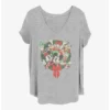 Budget ⭐ Disney Mickey Mouse Mickey Friends Wreath 🤩 Girls T-Shirt Plus Size 🧨