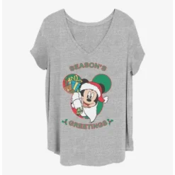Hot Sale ✔️ Disney Mickey Mouse Mickeys Greeting 🎉 Girls T-Shirt Plus Size 😉