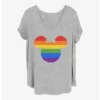 Cheapest 😉 Disney Mickey Mouse Rainbow Ears 😀 Girls T-Shirt Plus Size ✔️