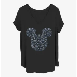 Best reviews of 🌟 Disney Mickey Mouse Snowflakes Ear Girls T-Shirt Plus Size 🎉