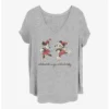 Promo 🧨 Disney Mickey Mouse Vintage Holiday Skaters Girls T-Shirt Plus Size 🤩