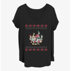 Flash Sale ⭐ Disney Mickey Mouse Mickey And Friends 🤩 Christmas 😉 Girls T-Shirt Plus Size ✨