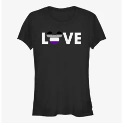 Best Sale 🎁 Disney Mickey Mouse Asexual Love Pride T-Shirt ❤️