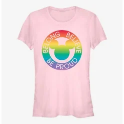 Top 10 🌟 Disney Mickey Mouse Belong Believe Pride T-Shirt ✨