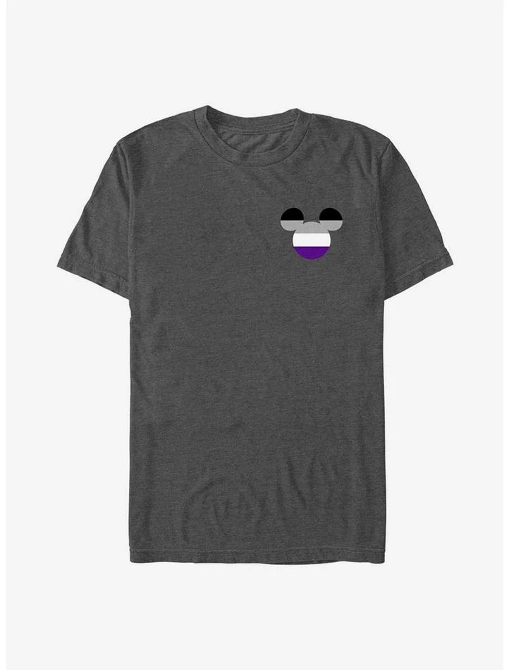 Discount ✔️ Disney Mickey Mouse Asexual Badge Pride T-Shirt ✨ 1 Discount ✔️ Disney Mickey Mouse Asexual Badge Pride T-Shirt ✨