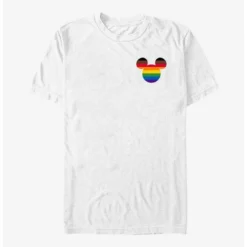 Cheapest 👍 Disney Mickey Mouse Mickey Rainbow Ears Pride T-Shirt ❤️