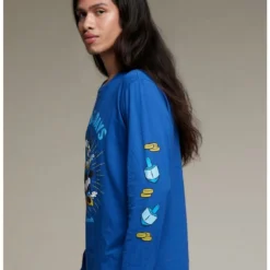 Hot Sale ❤️ Our Universe Disney Holiday Hanukkah Long-Sleeve T-Shirt ❤️ -Mickey Mouse Store 19472812 av3