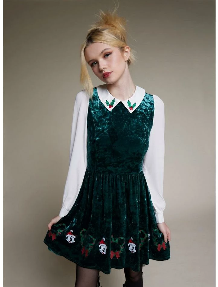Deals ✔️ Her Universe Disney Holiday Velvet Long-Sleeve ✨ Dress ✨ 1 Deals ✔️ Her Universe Disney Holiday Velvet Long-Sleeve ✨ Dress ✨