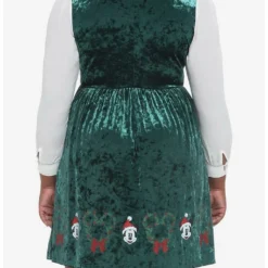 Brand new 🧨 Her Universe Disney Holiday Velvet Long-Sleeve Dress Plus Size 🛒 -Mickey Mouse Store 19479297 av2
