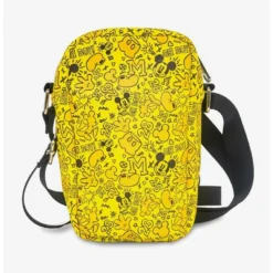 Best Pirce 🥰 Disney Mickey Mouse Icon Doodles Collage Cross Body Bag 👏 -Mickey Mouse Store 19621488 av2