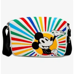 Best deal ✔️ Disney Mickey Mouse Smiling Sunburst Rays Pose Cross Body Bag ✔️