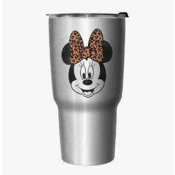 Promo ✨ Disney Mickey Mouse Minnie Leopard Bow Travel Mug 🥰