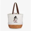 Budget ❤️ Disney Mickey Mouse NFL Atlanta Falcons Canvas Willow Basket Tote 🎁