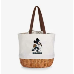 Top 10 😀 Disney Mickey Mouse NFL Chicago Bears Canvas Willow Basket Tote ✔️