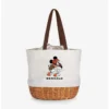 Best Sale 👏 Disney Mickey Mouse NFL Cincinnati Bengals Canvas Willow Basket Tote 👏