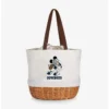 Best Sale 🔥 Disney Mickey Mouse NFL Dallas Cowboys Canvas Willow Basket Tote 🤩
