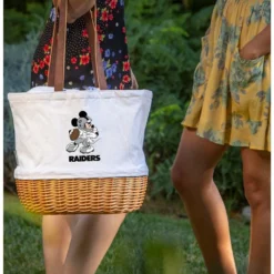 Buy ⭐ Disney Mickey Mouse NFL Las Vegas Raiders Canvas Willow Basket Tote 😉 -Mickey Mouse Store 19831777 av3