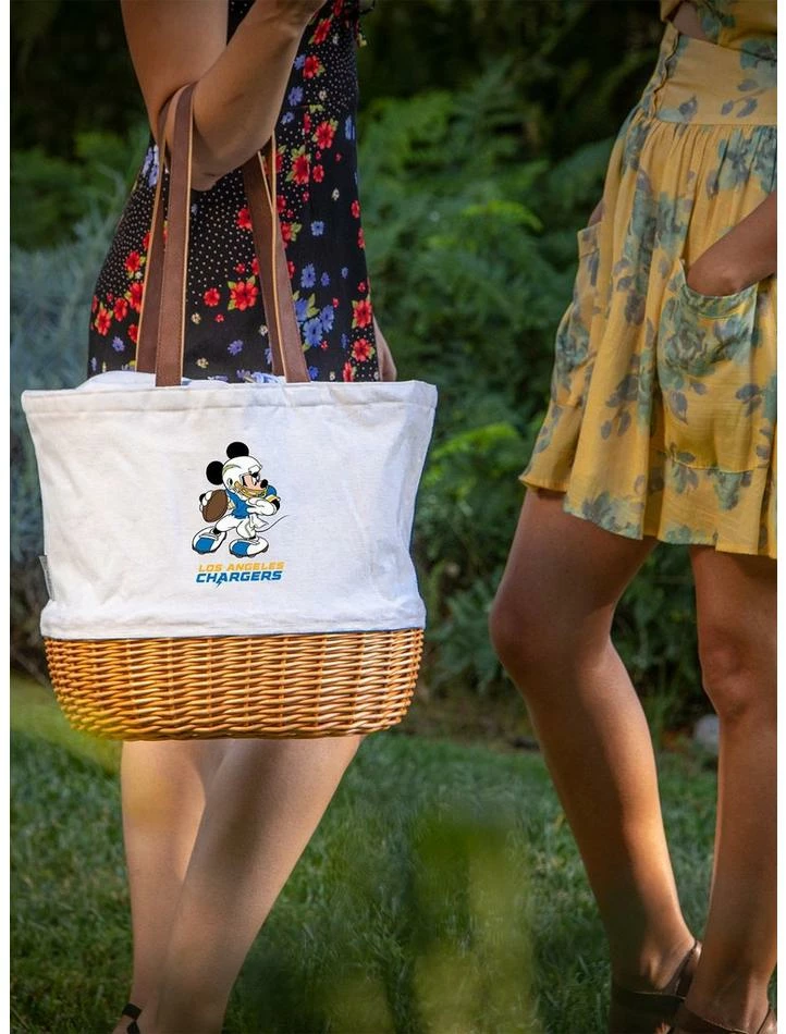 Best deal π Disney Mickey Mouse NFL Los Angeles Chargers Canvas Willow Basket Tote π€© 4 Best deal π Disney Mickey Mouse NFL Los Angeles Chargers Canvas Willow Basket Tote π€© - Image 4