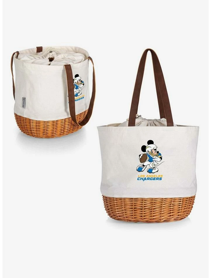Best deal π Disney Mickey Mouse NFL Los Angeles Chargers Canvas Willow Basket Tote π€© 5 Best deal π Disney Mickey Mouse NFL Los Angeles Chargers Canvas Willow Basket Tote π€© - Image 5
