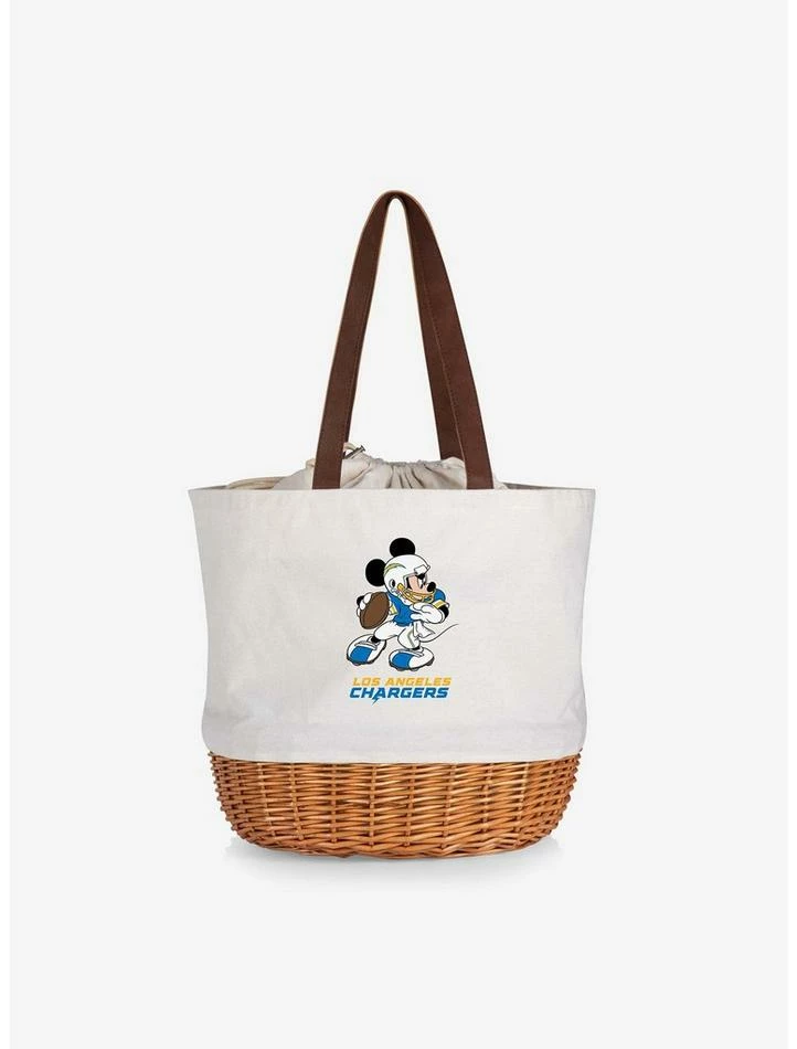 Best deal π Disney Mickey Mouse NFL Los Angeles Chargers Canvas Willow Basket Tote π€© 1 Best deal π Disney Mickey Mouse NFL Los Angeles Chargers Canvas Willow Basket Tote π€©