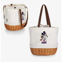Top 10 🥰 Disney Mickey Mouse NFL New York Giants Canvas Willow Basket Tote ✨ -Mickey Mouse Store 19831833 av4