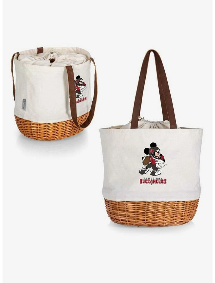 Wholesale β¨ Disney Mickey Mouse NFL Tampa Bay Buccaneers Canvas Willow Basket Tote π 5 Wholesale β¨ Disney Mickey Mouse NFL Tampa Bay Buccaneers Canvas Willow Basket Tote π - Image 5