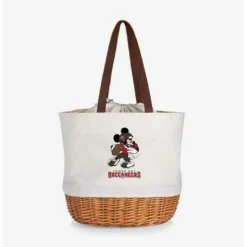 Wholesale ✨ Disney Mickey Mouse NFL Tampa Bay Buccaneers Canvas Willow Basket Tote 🛒