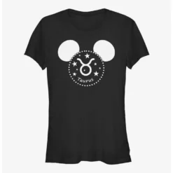 Best Sale 😀 Disney Mickey Mouse Zodiac Taurus Girls T-Shirt 😉