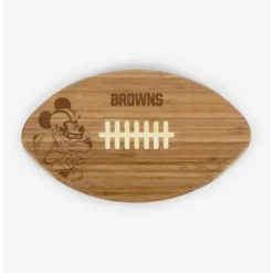 Budget 🌟 Disney Mickey Mouse NFL CLE Browns Cutting Board ✔️