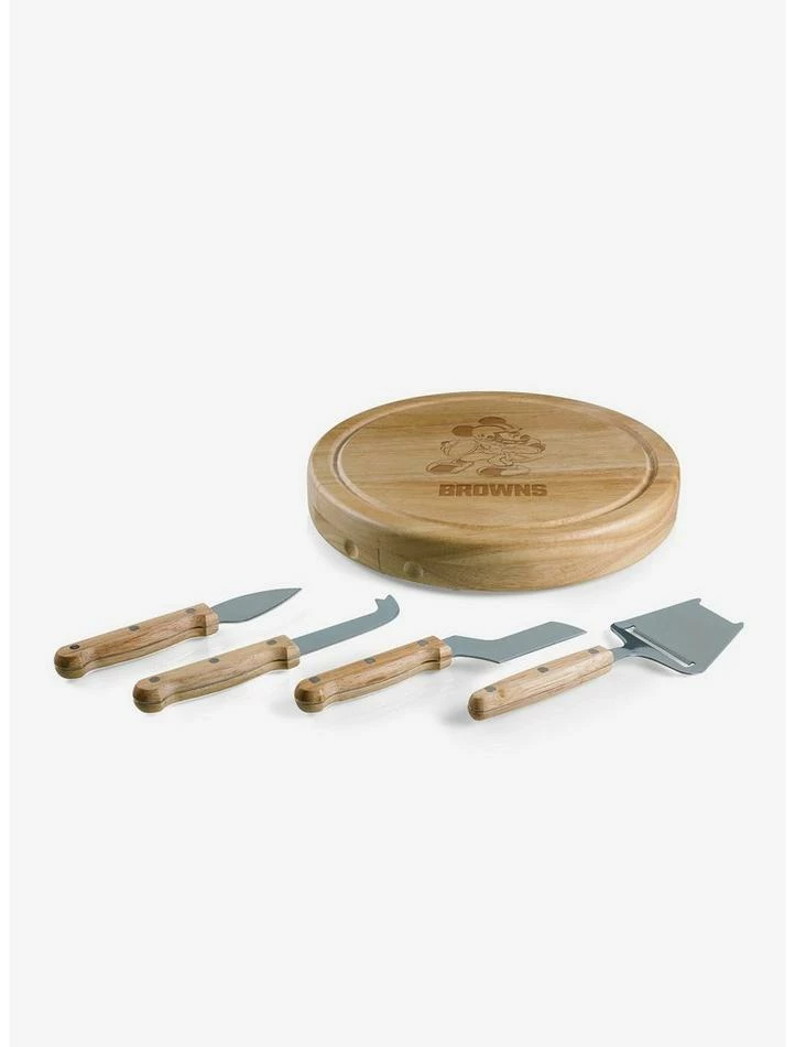 Outlet π Disney Mickey Mouse NFL CLE Browns Circo Cheese Cutting Board & Tools Set π 2 Outlet π Disney Mickey Mouse NFL CLE Browns Circo Cheese Cutting Board & Tools Set π - Image 2