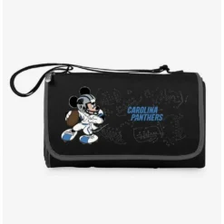 Best Sale 🤩 Disney Mickey Mouse NFL Carolina Panthers Outdoor Picnic Blanket ✔️