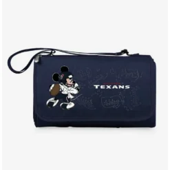 Hot Sale ✔️ Disney Mickey Mouse NFL Houston Texans Outdoor Picnic Blanket 🥰