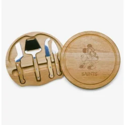 Coupon ⭐ Disney Mickey Mouse NFL NO Saints Circo Cheese Cutting Board & Tools Set ⌛