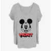 Budget ✔️ Disney Mickey Mouse Heads Up ✔️ Girls T-Shirt Plus Size 🌟