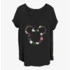 Brand new ⭐ Disney Mickey Mouse Floral Mickey Girls T-Shirt Plus Size ⌛
