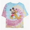 Top 10 ❤️ Disney Mickey Mouse Mickey and Pluto Tie Dye Crop 👏 Girls T-Shirt ❤️